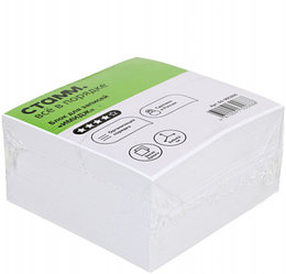 Блок бумаги для заметок «Куб. Стамм. Имидж» 90*90*45 мм, непроклеенный, белый