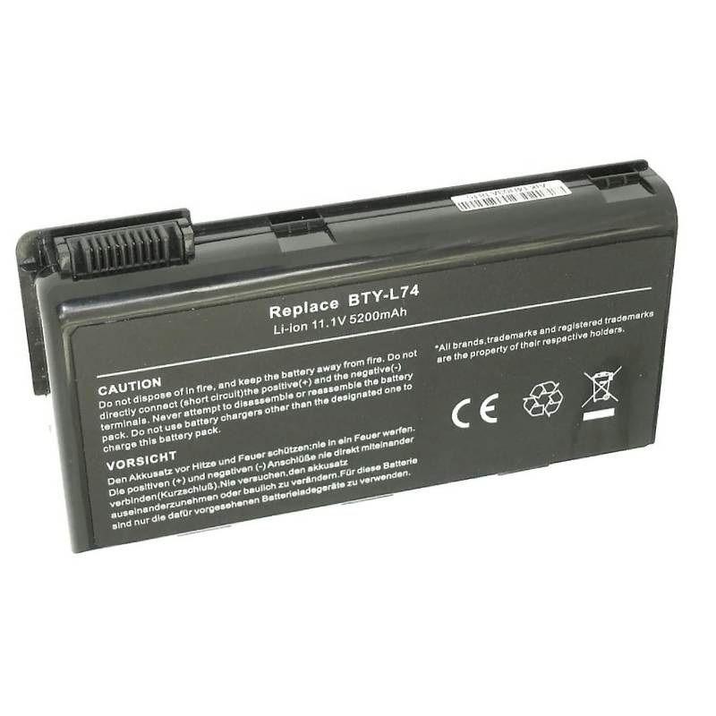 Аккумулятор (батарея) для ноутбука MSI CX620, CX623, (BTY-L74), 5200мАч, 11.1B - фото 1 - id-p202733367