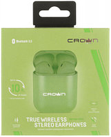 Наушники беспроводные Crown CMTWS-5005 зеленые