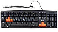 Клавиатура Dialog KS-020 USB, проводная, черная с оранжевым
