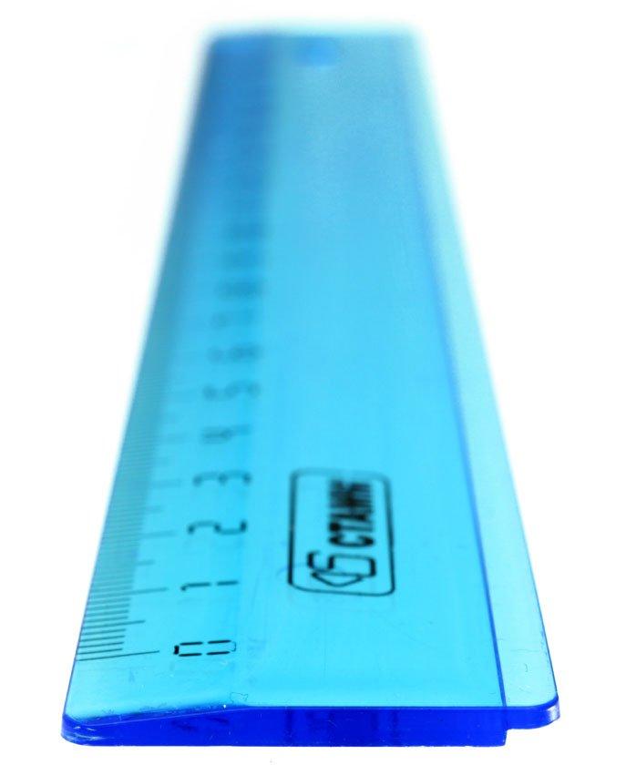Линейка пластиковая «Стамм» 20 см, прозрачная, ассорти (цена за 1 шт.) - фото 1 - id-p202728348