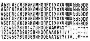Касса символов для самонаборных штампов Trodat typo 6004 264 символа, высота 4 мм, шрифт русский - фото 1 - id-p202728353