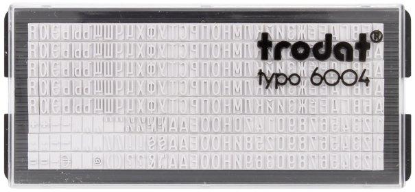 Касса символов для самонаборных штампов Trodat typo 6004 264 символа, высота 4 мм, шрифт русский - фото 2 - id-p202728353