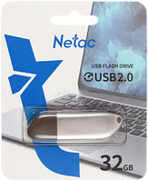 Флеш-накопитель Netac U352 (2.0) 32 Gb, корпус серебристый