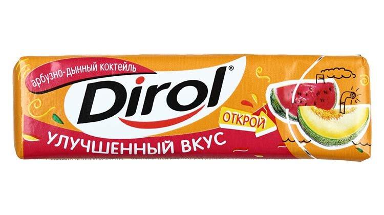 Жевательная резинка Dirol без сахара 13,6 г, «Арбузно-дынный коктейль» - фото 4 - id-p202728363