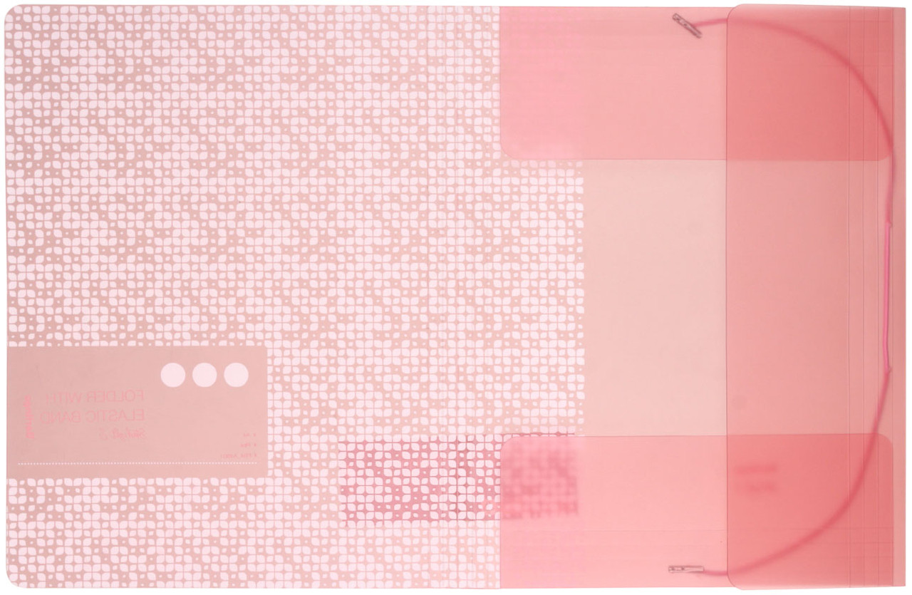Папка пластиковая на резинке Berlingo Starlight S толщина пластика 0,6 мм, розовая с рисунком - фото 1 - id-p202730858