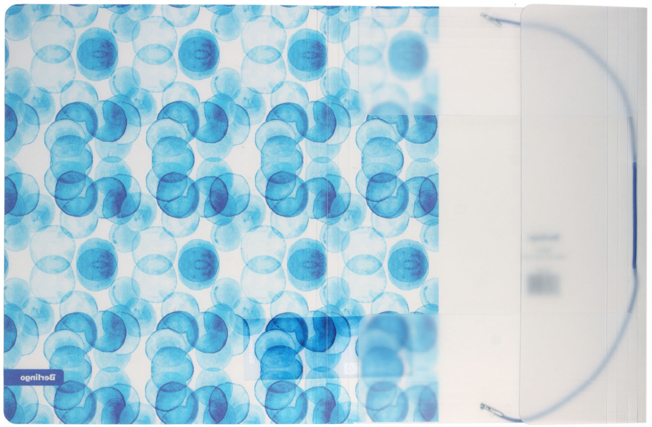 Папка пластиковая на резинке Berlingo (с рисунком) толщина пластика 0,6 мм, Bubbles - фото 1 - id-p202730859
