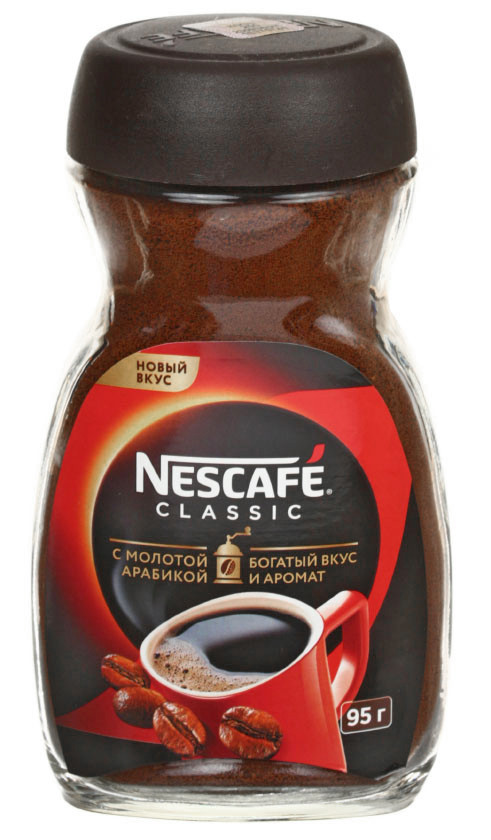 Кофе натуральный растворимый порошкообразный Nescafe Classic 95 г, в стеклянной банке - фото 2 - id-p202729936
