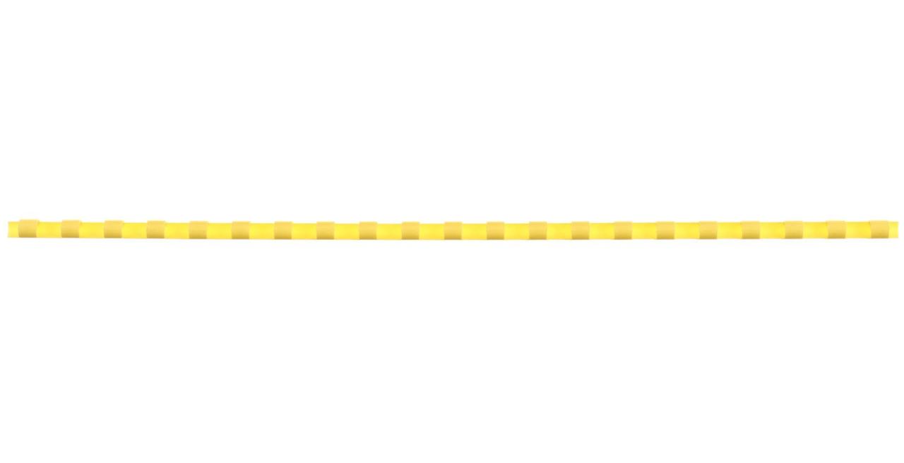 Пружина пластиковая StarBind 6 мм, желтая - фото 3 - id-p202729115