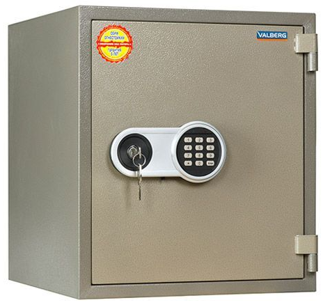 Огнестойкий сейф Valberg серии FRS с кодовым электронным и ключевым замком FRS-51 EL: 37 л, 1 лоток, 1 полка - фото 2 - id-p202728398