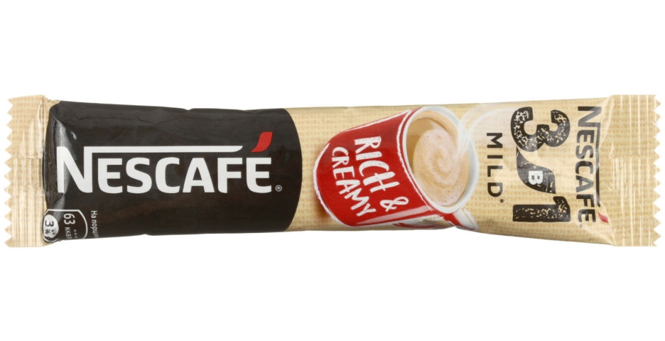 Кофе растворимый Nescafe 3в1 14,5 г, «Мягкий», в стике - фото 1 - id-p202729956