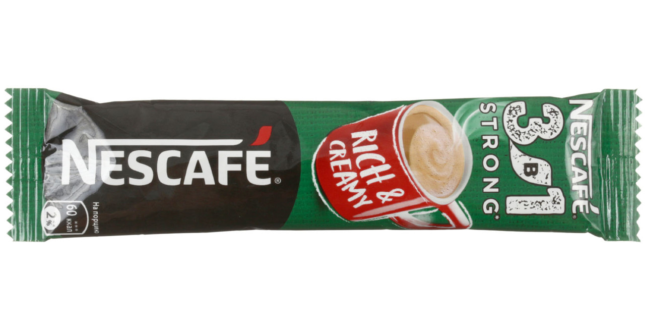 Кофе растворимый Nescafe 3в1 14,5 г, «Крепкий», в стике - фото 2 - id-p202729957