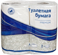 Бумага туалетная OfficeClean Premium 4 рулона, ширина 85 мм, белая