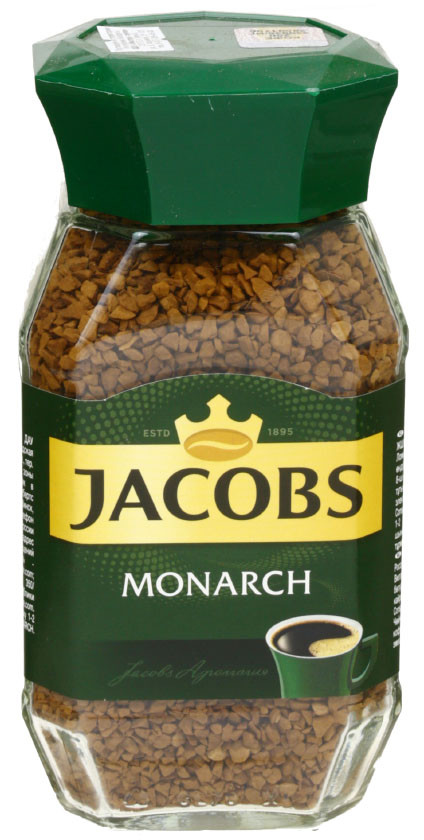 Кофе растворимый Jacobs Monarch 95 г, в стеклянной банке - фото 2 - id-p202729971