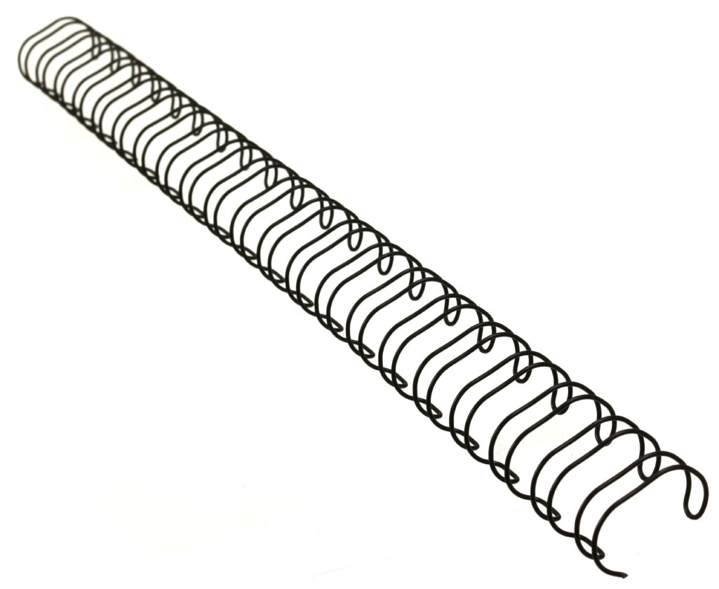Пружина металлическая GBC WireBind диаметр 12 мм, на 21 отверстие, 100 шт., черная - фото 1 - id-p202730914