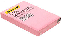 Бумага для заметок с липким краем Silwerhof 51*76 мм, 1 блок*100 л., пастель розовая