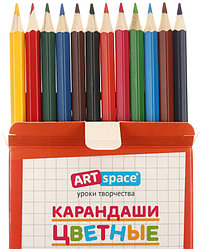 Карандаши цветные ArtSpace «Милые зверушки» 12 цветов, длина 175 мм