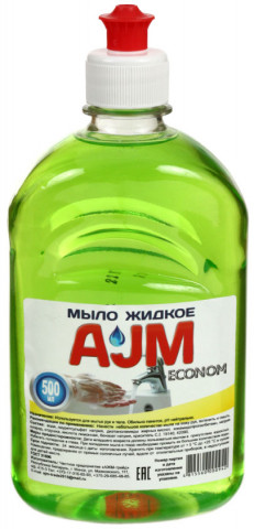 Мыло жидкое AJM 500 мл, Econom, с пуш-пулом - фото 1 - id-p202730935
