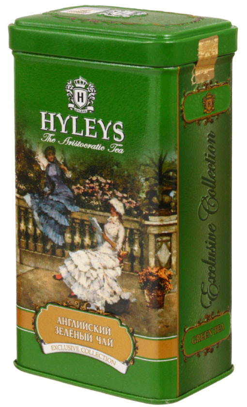 Чай Hyleys «Английский» в жестяной банке 100 г, зеленый чай - фото 2 - id-p202730014