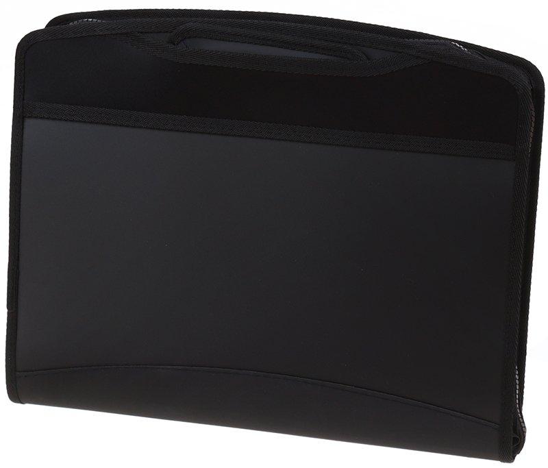 Портфель пластиковый 6 отделений Berlingo Silk Touch 355*290*65 мм, черный - фото 2 - id-p202729178