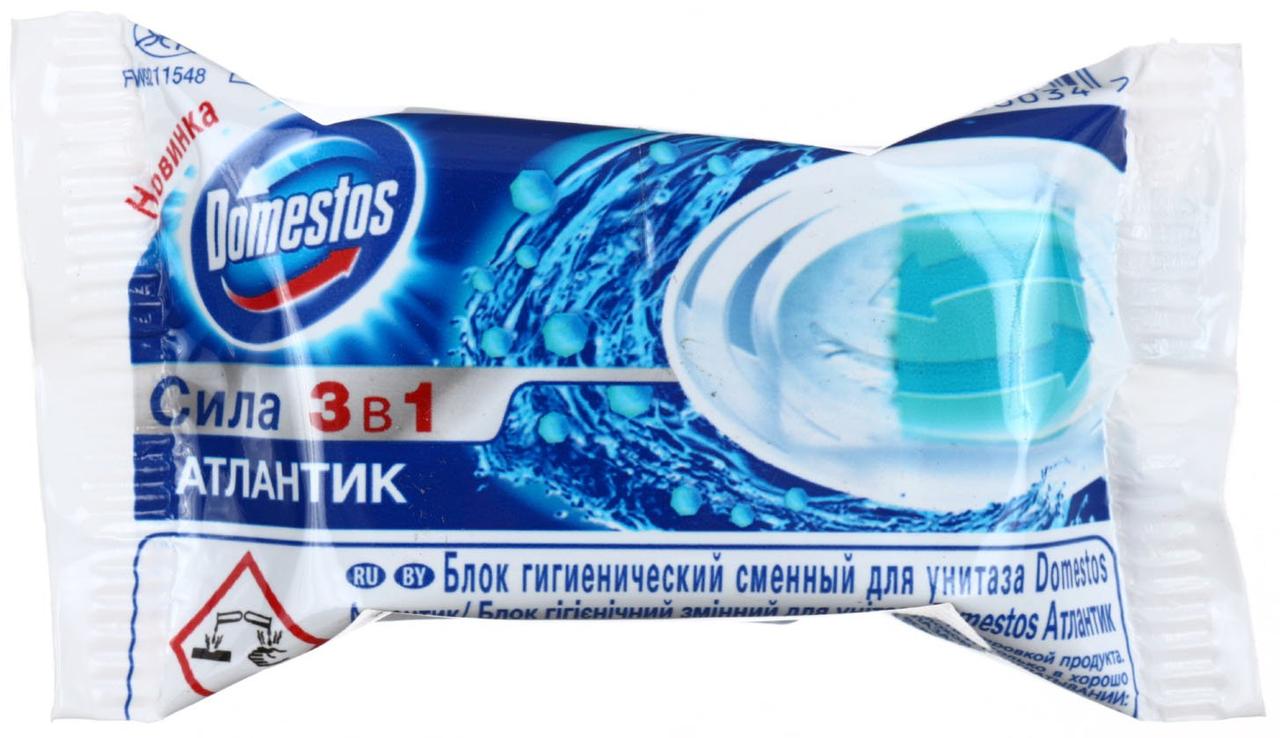 Сменный блок для унитаза Domestos 1 шт*40 г, «Атлантик» - фото 1 - id-p202728488