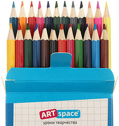 Карандаши цветные ArtSpace «Милые зверушки» 24 цвета, длина 175 мм