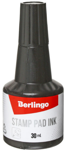 Краска штемпельная Berlingo 30 мл, черная - фото 1 - id-p202733020