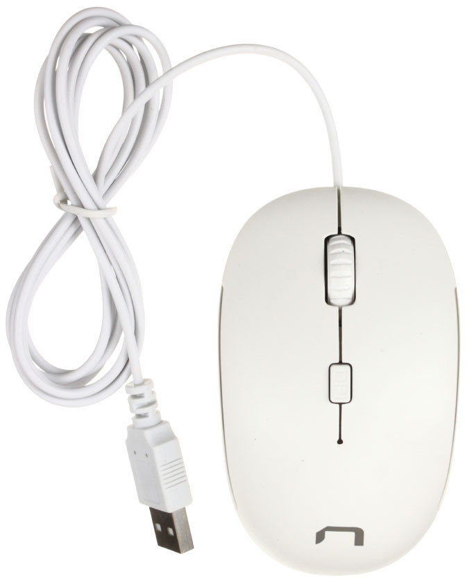 Мышь компьютерная Natec Sparrow USB, проводная, белая - фото 1 - id-p202730039