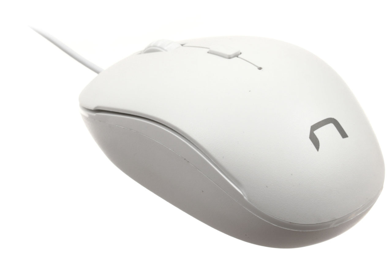 Мышь компьютерная Natec Sparrow USB, проводная, белая - фото 2 - id-p202730039