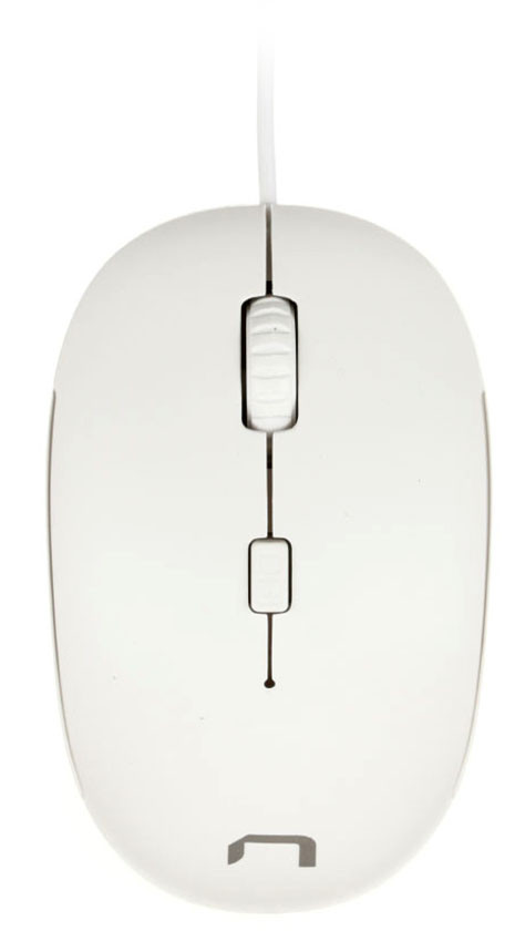 Мышь компьютерная Natec Sparrow USB, проводная, белая - фото 4 - id-p202730039