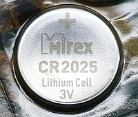 Батарейка литиевая дисковая Mirex CR2025, 3V, 2 шт.