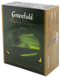 Чай Greenfield пакетированный 200 г, 100 пакетиков, Flying Dragon, зеленый чай