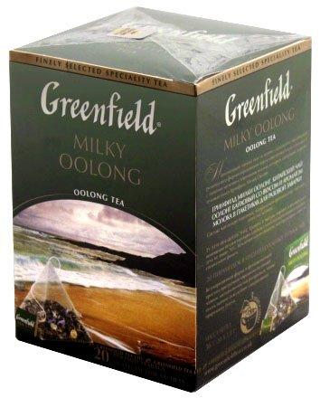 Чай Greenfield 36 г, 20 пакетиков-пирамидок, Milky Oolong, зеленый чай - фото 1 - id-p202728514