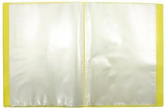 Папка пластиковая на 30 файлов «Папка для творческих работ «Каляка-Маляка» толщина пластика 0,5 мм, желтая