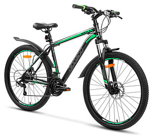 Велосипед AIST Quest Disc/26/18/серо-зеленый/2022