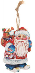 Украшение елочное подвесное  «Дед Мороз с подарками»