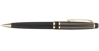 Ручка подарочная шариковая Luxor Futura (лак) корпус черный с золотистым, стержень синий
