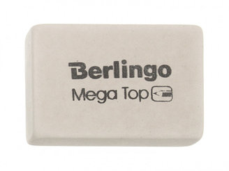 Ластик Berlingo Mega Top 32*18*8 мм, белый