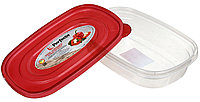 Контейнер для продуктов Perfecto Linea 0,9 л, прямоугольный, цвет крышки - красный