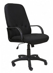 Кресло офисное «Комо» для руководителей обивка — черная ткань, С-11