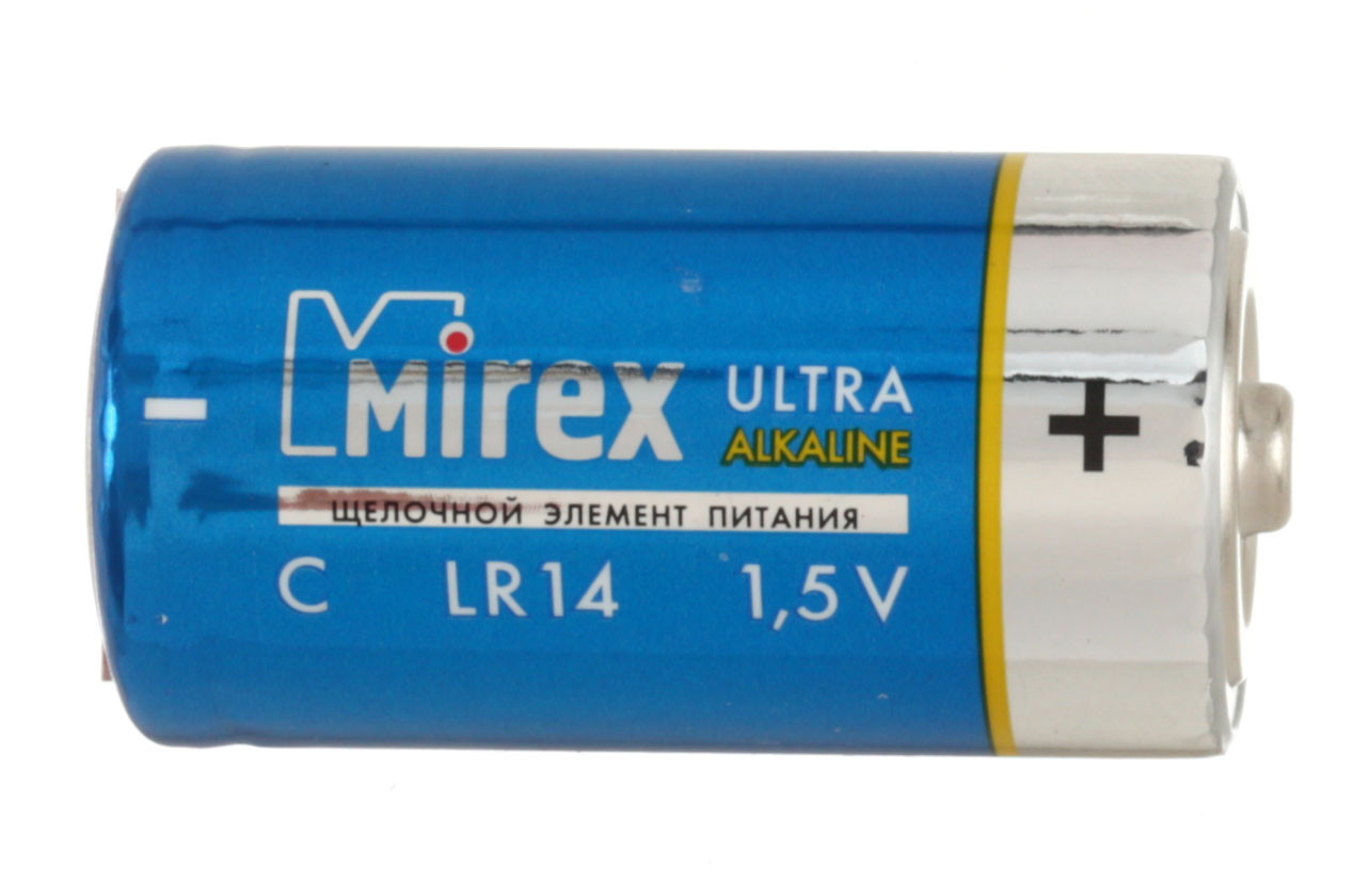 Батарейка щелочная Mirex Ultra Alkaline C, LR14, 1.5V - фото 2 - id-p202733103