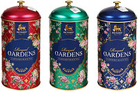 Чай Richard Royal Gardens в жестяной банке 80 г, черный чай, упаковка - ассорти