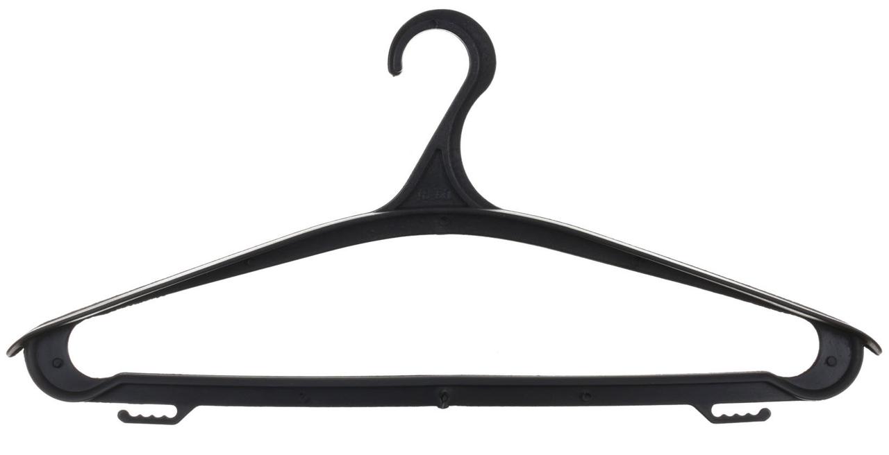 Вешалка-плечики для верхней одежды «Мультипласт» 42,5 см, 48-50 размер, черная - фото 2 - id-p202729352