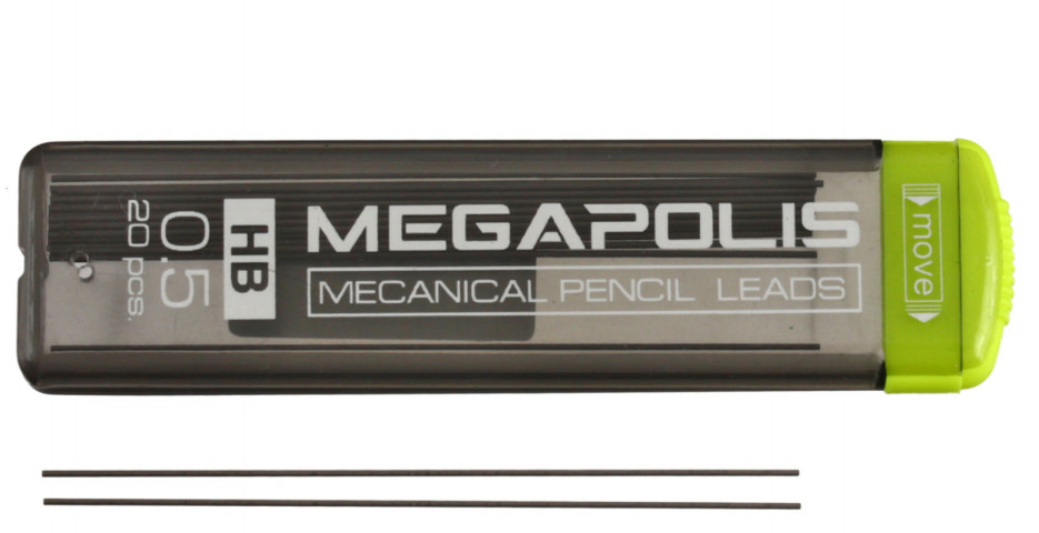 Грифели для автоматических карандашей ErichKrause Megapolis Concept толщина грифеля 0,5 мм, твердость ТМ, 20 - фото 2 - id-p202731093