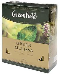 Чай Greenfield пакетированный 150 г, 100 пакетиков, Green Melissa, зеленый чай