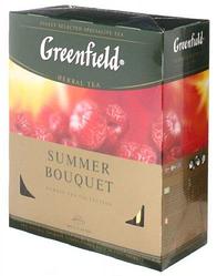 Чай Greenfield пакетированный 200 г, 100 пакетиков, Summer Bouquet, травяной чай