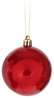 Шар елочный ErichKrause (пластик) диаметр 7 см, рубиновый