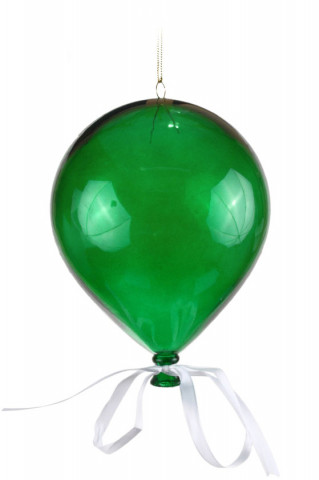 Шар елочный ErichKrause «Воздушный шар» (пластик) диаметр 20 см, зеленый - фото 1 - id-p202731126