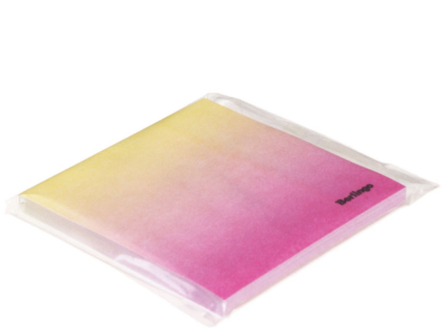 Бумага для заметок с липким краем Berlingo Ultra Sticky. Radiance 75*75 мм, 1 блок*50 л., желтый/розовый - фото 1 - id-p202730199