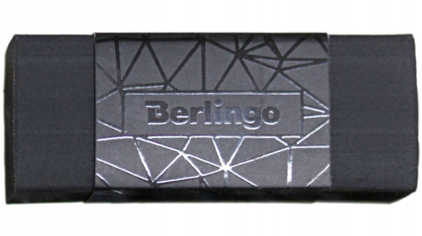 Ластик Berlingo DoubleBlack 50*18*10 мм, черный - фото 1 - id-p202733188
